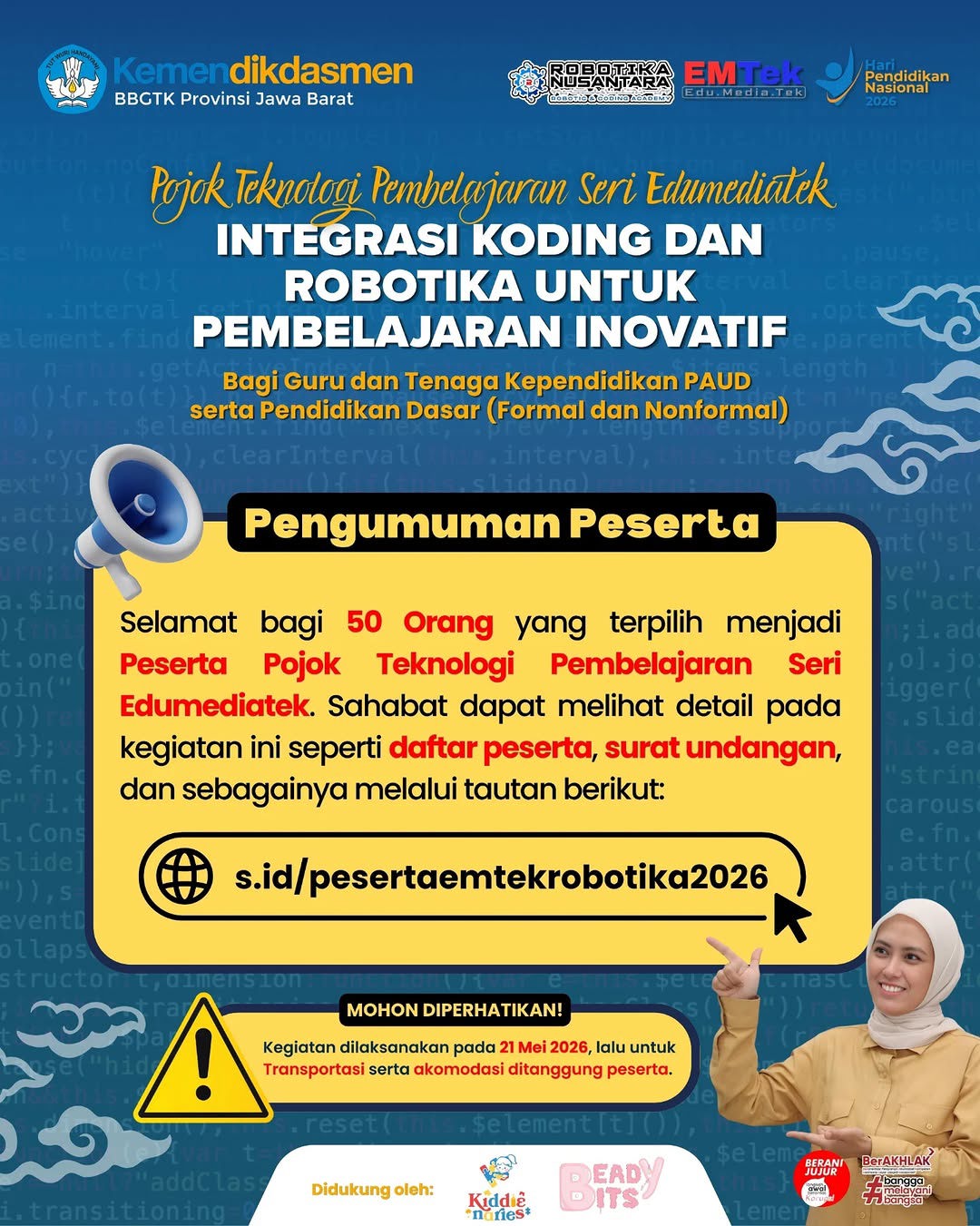 Pengumuman Peserta EduMediaTek Seri 1
