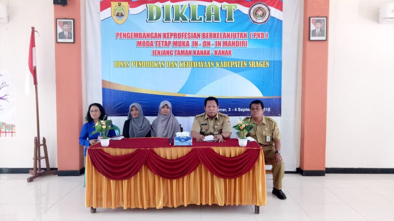 Pembukaan Diklat  PKB Kab. Sragen