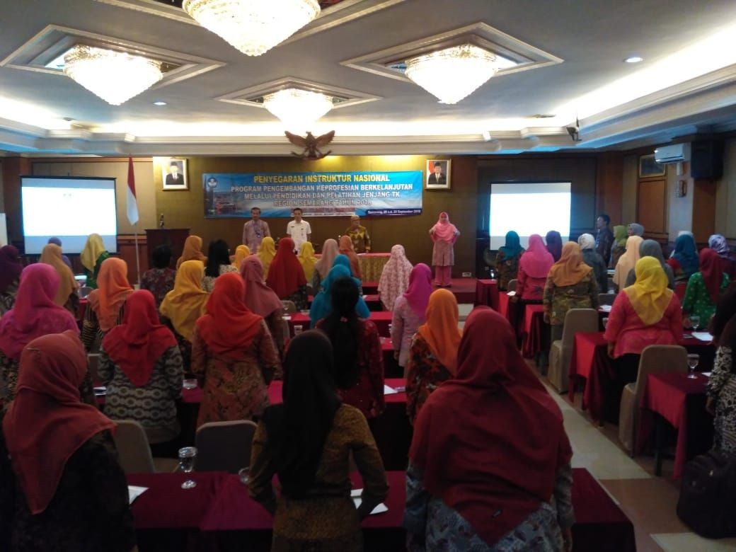 Pembukaan Penyegaran IN Program PKB Bidang TK Semarang