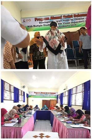 Alumni Australia dari PPPPTK TK PLB Melatih Guru-guru SLB Provinsi Yogyakarta tentang Pembelajaran bagi Anak dengan Hambatan Majemuk Penglihatan / MDVI