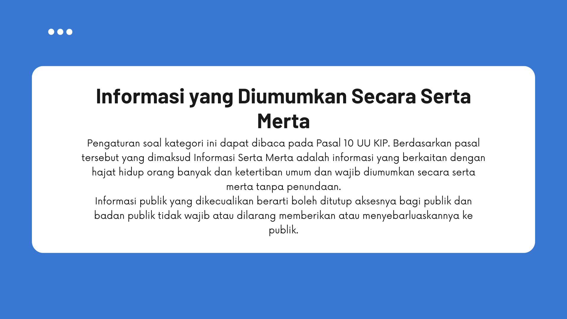 Informasi Serta Merta