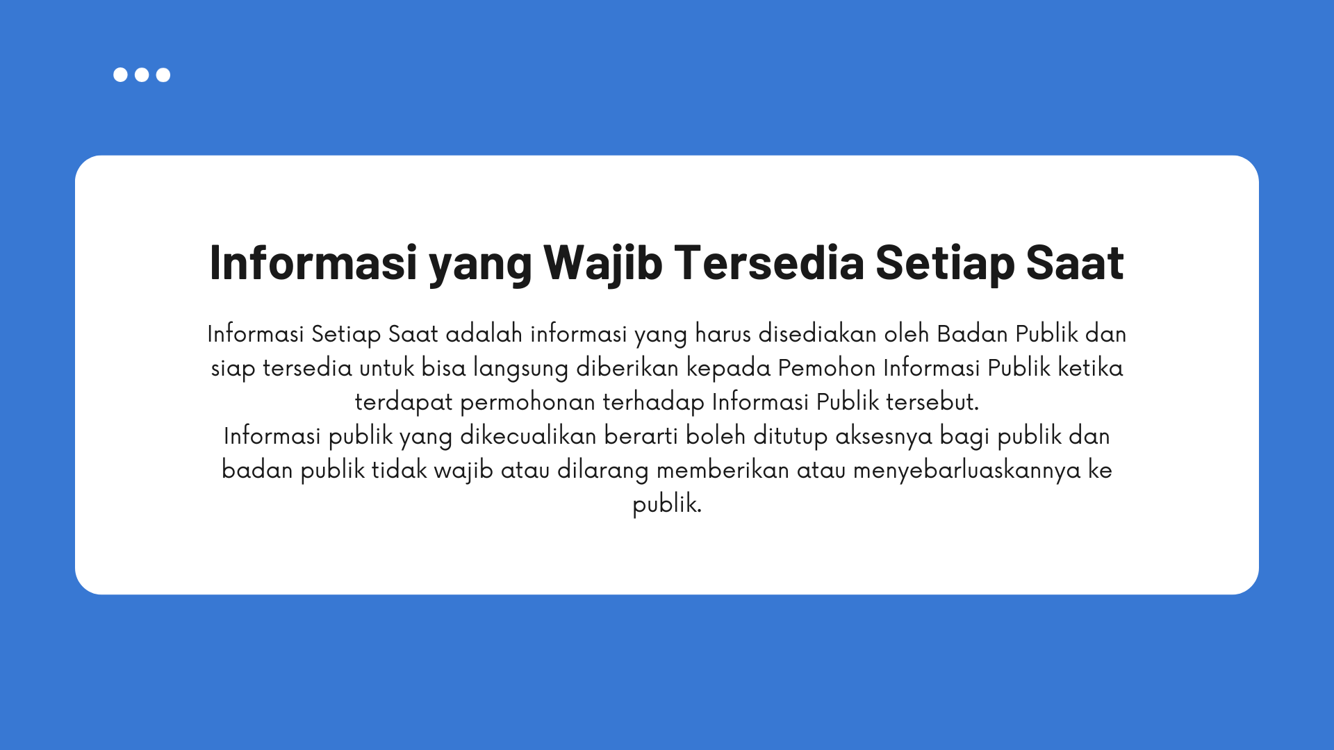 Informasi Setiap Saat