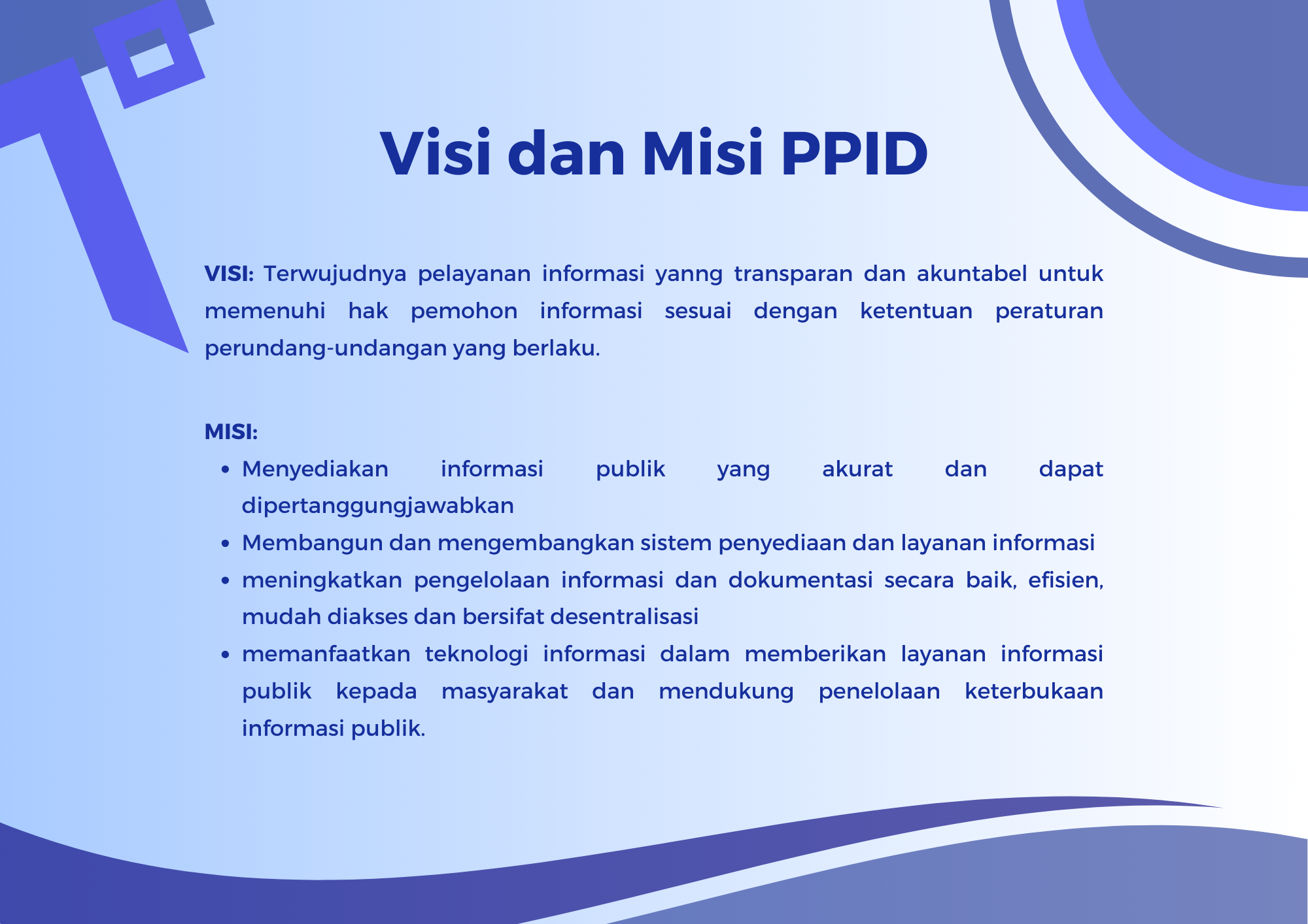 Visi dan Misi PPID